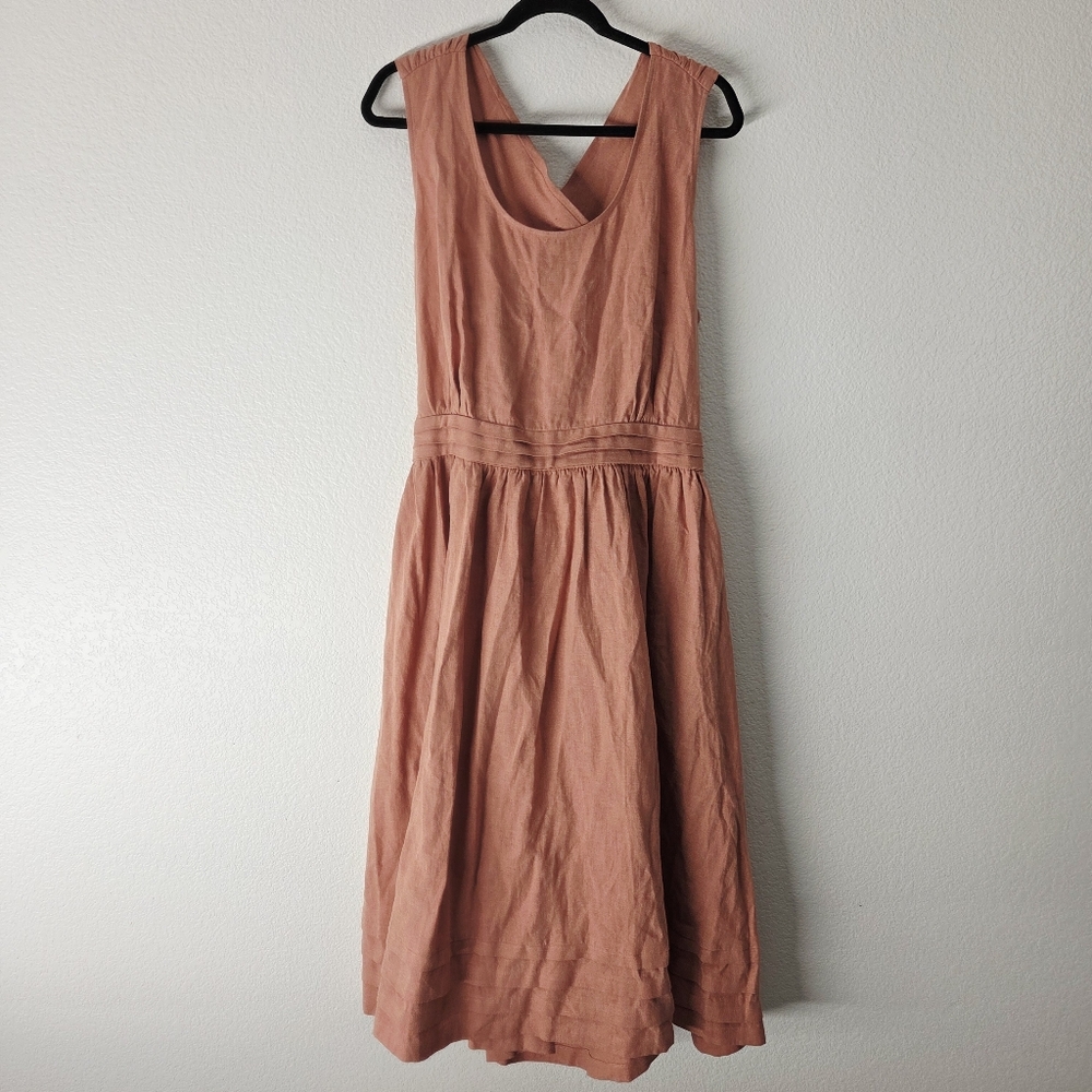 Linennaive vetiver 15 Dress in Dusty Rose NWT